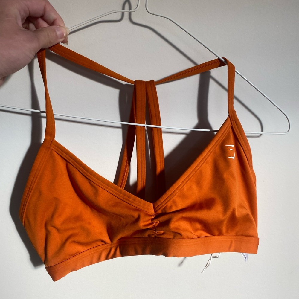 Gymshark Orange Minimal Sports-bra